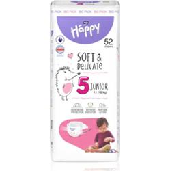 BELLA Baby Happy Soft&Delicate pieluchy jednorazowe z kanałami 11-18 kg 52 szt.