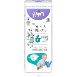 BELLA Baby Happy Soft&Delicate pieluchy jednorazowe z kanałami Junior Extra 15+ kg 48 szt.