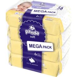 Bella Baby Happy Panda Soft nawilżane chusteczki oczyszczające dla dzieci 4x56 szt.