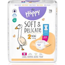 BELLA Baby Happy Soft&Delicate pieluchy jednorazowe Mini 3-6 kg 78 szt.