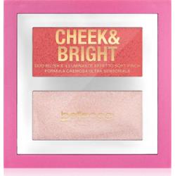 bellaoggi Cheek & Bright róż do policzków z rozświetlaczem odcień Posh Rose 5 g