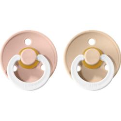 BIBS Colour Natural Rubber Size 1: 0+ months smoczek Blush Night / Vanilla Night 2 szt.