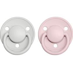 BIBS De Lux Natural Rubber Size 2: 6+ months smoczek Haze / Blossom 2 szt.