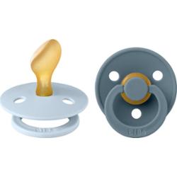 BIBS Colour Size 2: Anatomical 6+ months smoczek Baby Blue / Petrol 2 szt.