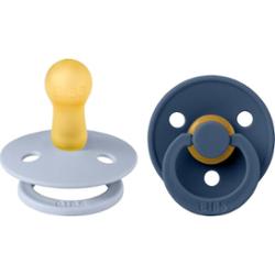 BIBS Colour Tie Dye Size 2: 6+ months smoczek Dusty Blue / Steel Blue 2 szt.