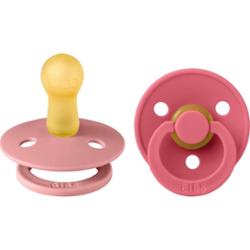 BIBS Colour Tie Dye Size 2: 6+ months smoczek Dusty Pink / Coral 2 szt.