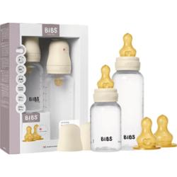 BIBS Anti-Colic Baby Bottle Set butelka antykolkowa z kauczukowym smoczkiem Ivory