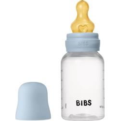 BIBS Anti-Colic Baby Bottle Latex butelka antykolkowa z kauczukowym smoczkiem Baby Blue 150 ml