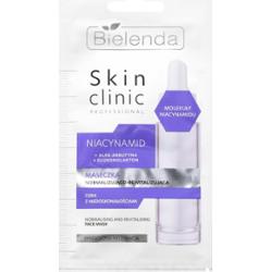 Bielenda Skin Clinic Professional Niacinamide rewitalizacyjna maska na noc wspomagająca odnowę skóry do skóry z problemami 8 g