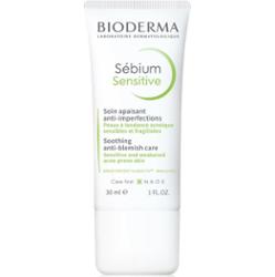 Bioderma Sébium Sensitive intensywny krem nawilżający i łagodzący do skóry wysuszonej i podrażnionej leczeniem trądziku 30 ml