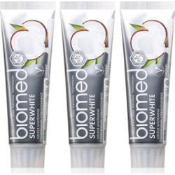 Biomed Superwhite wzmacniająca pasta do zębów Z olejkiem kokosowym. 3x100 g