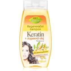 Bione Cosmetics Keratin + Argan szampon regenerujący do nabłyszczania i zmiękczania włosów 260 ml
