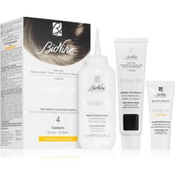 BioNike SHINE ON trwała farba do włosów odcień 4 Brown 1 szt.