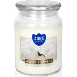 BISPOL Premium Line White Flowers świeczka zapachowa 500 g