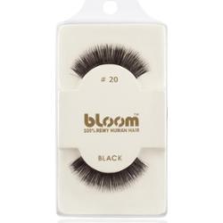 Bloom Natural rzęsy z naturalnych włosów No. 20 (Black) 1 cm
