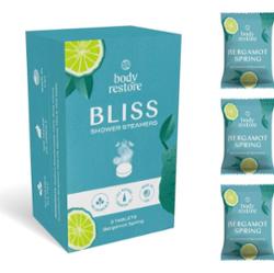 Body Restore Bliss Shower Steamers tabletki pod prysznic zapachy Bergamot Spring 3 szt.