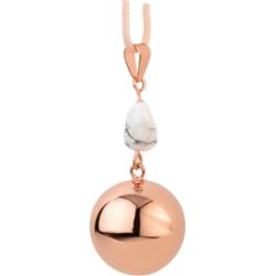 Bola FANTASY Rose Gold Marble Stone ciążowa zawieszka-dzwoneczek 1 szt.