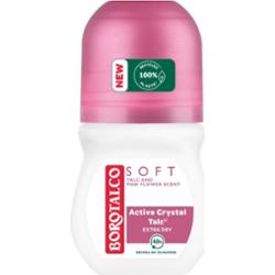 Borotalco Soft Talc & Pink Flower dezodorant roll-on bez alkoholu 50 ml
