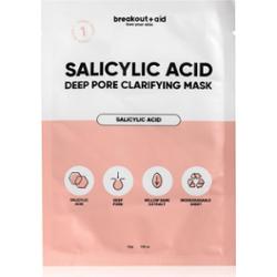 breakout + aid Salicylic Acid Deep Pore Clarifying Mask maseczka w płachcie z kwasem salicylowym 34 g