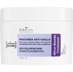 Brelil Professional Anti-yellowing Mask maska przeciw żółtym tonom do blond i siwych włosów 220 ml