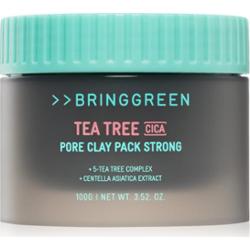 BRINGGREEN Tea Tree Cica Pore Clay Pack Strong kremowa maseczka do skóry tłustej ze skłonnością do trądziku 100 g
