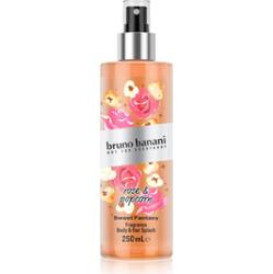 Bruno Banani Sweet Fantasy Rose & Popcorn perfumowany spray do ciała do ciała i włosów dla kobiet 250 ml