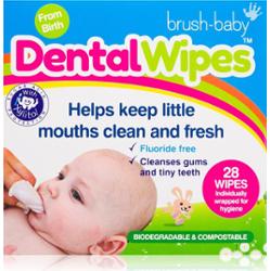 Brush Baby DentalWipes chusteczki do zębów dla dzieci 28 szt.