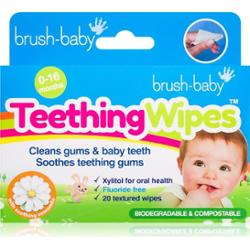 Brush Baby Applemint chusteczki do zębów dla dzieci 20 szt.