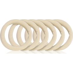 BrushArt Hair Band gumki do włosów Beige 6 szt.