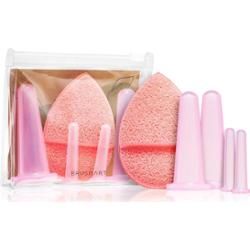 BrushArt Home Salon Facial cupping set zestaw baniek do masażu twarzy