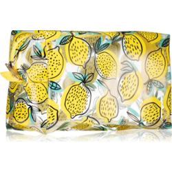 BrushArt Accessories Transparent cosmetic bag przezroczysta kosmetyczka Lemon 1 szt.