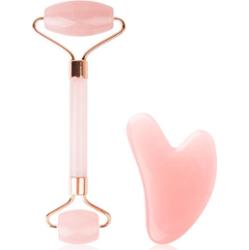 Brushworks Resin Rose Roller & Gua Sha zestaw do pielęgnacji skóry