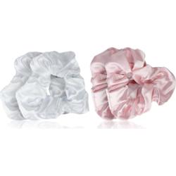 Brushworks Satin Scrunchies Pink & White gumki do włosów