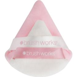 Brushworks Triangular Powder Puff Duo puszek do pudru
