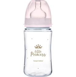 Canpol babies Royal Baby butelka dla niemowląt 3m+ Pink 240 ml