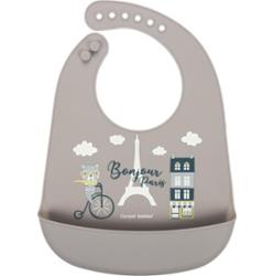 Canpol babies Bonjour Paris Bibs śliniak Beige 1 szt.