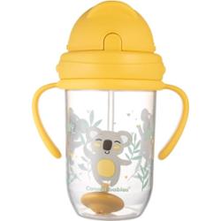 Canpol babies Exotic Animals Cup With Straw kubek ze słomką Yellow 270 ml