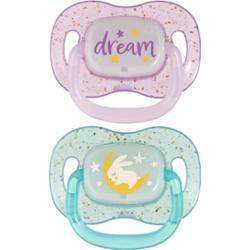 Canpol babies NIGHTGLOW Girl smoczek 6-18 m 2 szt.