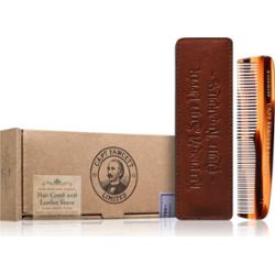 Captain Fawcett Accessories Hair Comb with Leather Case grzebień do brody z futerałem 1 szt.