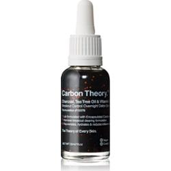 Carbon Theory Charcoal, Tea Tree Oil & Vitamin E regenerujące serum na noc z efektem rewitalizującym do skóry problemowej 30 ml