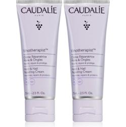 Caudalie Vinotherapist Hand & Nail Cream Duo wygodne opakowanie do rąk i paznokci 2x75 ml