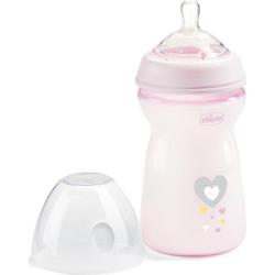 Chicco Natural Feeling Girl butelka dla niemowląt 6m+ 330 ml
