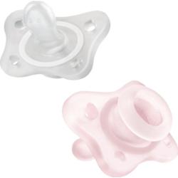 Chicco Physio Forma Mini Soft 0-2m smoczek 0-2m Pink/Transparent 2 szt.