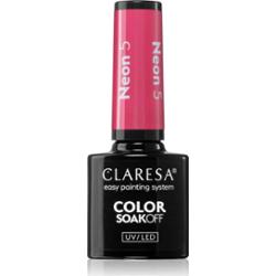 Claresa SoakOff UV/LED Color Neon lakier hybrydowy do paznokci odcień 5 5 g