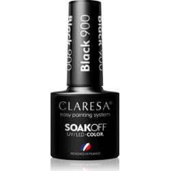 Claresa SoakOff UV/LED Color Black lakier hybrydowy do paznokci odcień 900 5 g