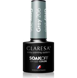 Claresa SoakOff UV/LED Color Savanna Vibes lakier hybrydowy do paznokci odcień Gray 206 5 g