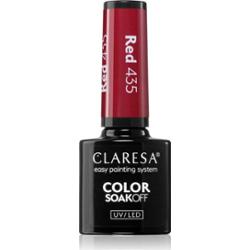 Claresa SoakOff UV/LED Color Warm Feelings lakier hybrydowy do paznokci odcień Red 435 5 g