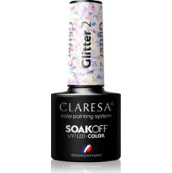 Claresa SoakOff UV/LED Color Glitter lakier hybrydowy do paznokci odcień 2 5 g
