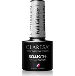 Claresa SoakOff UV/LED Color Full Glitter lakier hybrydowy do paznokci odcień 1 5 g