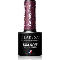 Claresa SoakOff UV/LED Color Galaxy lakier hybrydowy do paznokci odcień Red 5 g